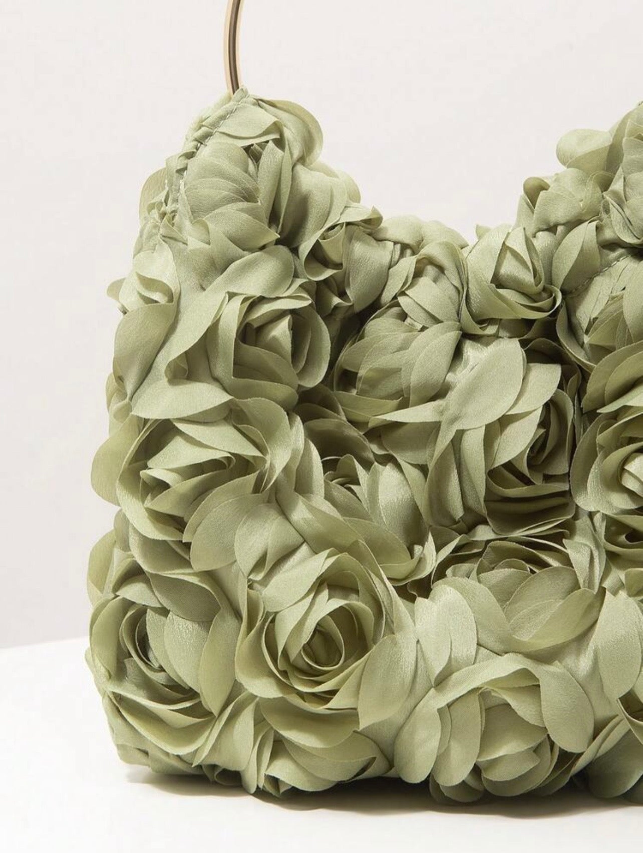 Pochette verte chic à design raffiné