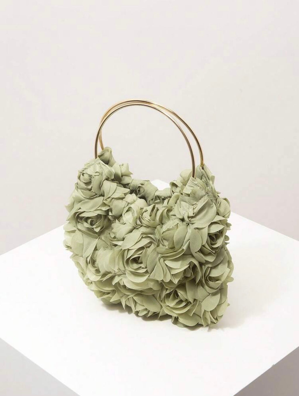 Pochette verte chic à design raffiné