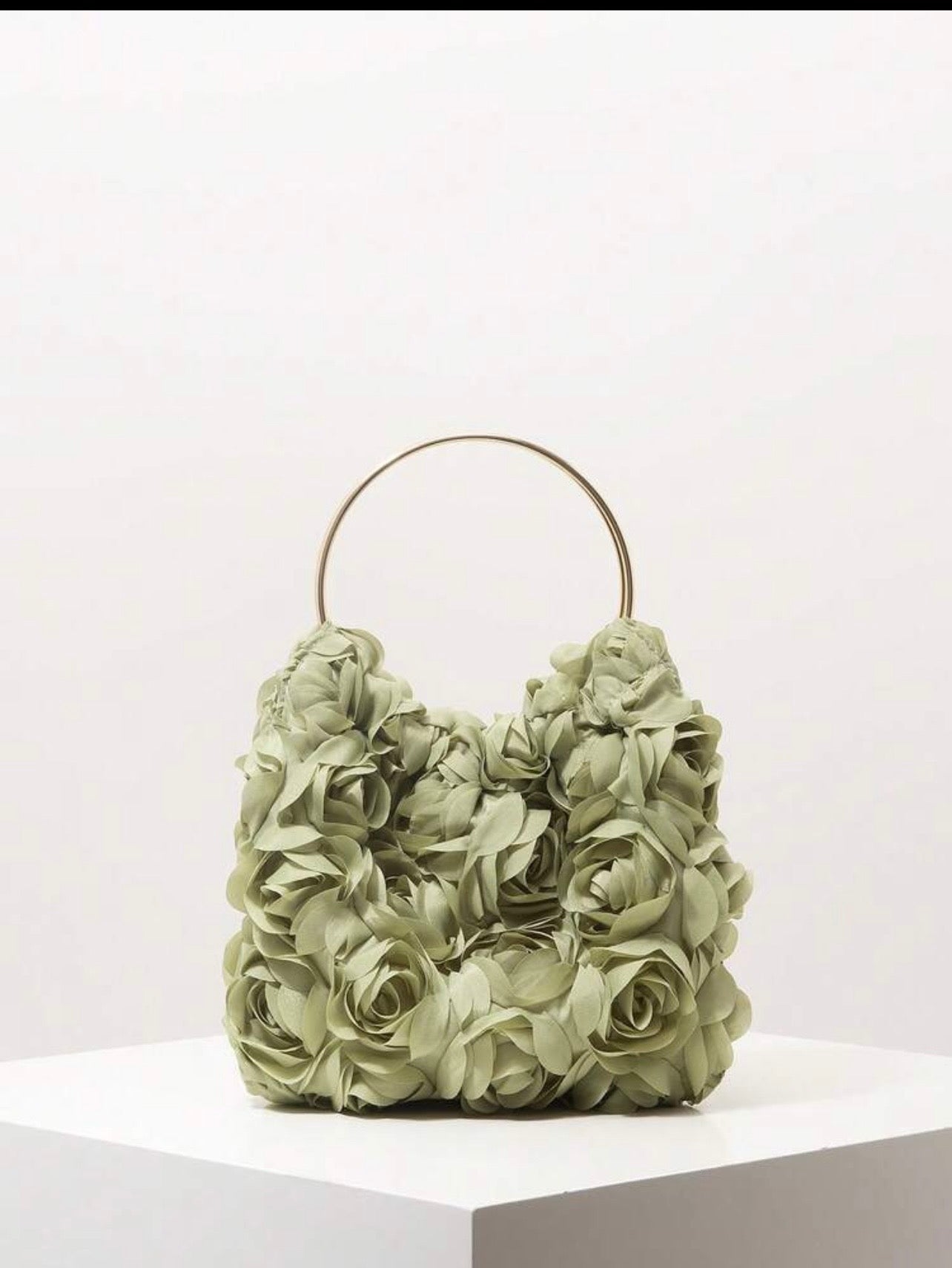 Pochette verte chic à design raffiné